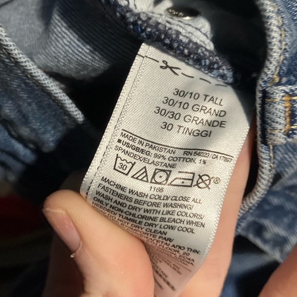 Women's GAP Blue Cargo Jeans wideleg. NWOT - Picture 5 of 5